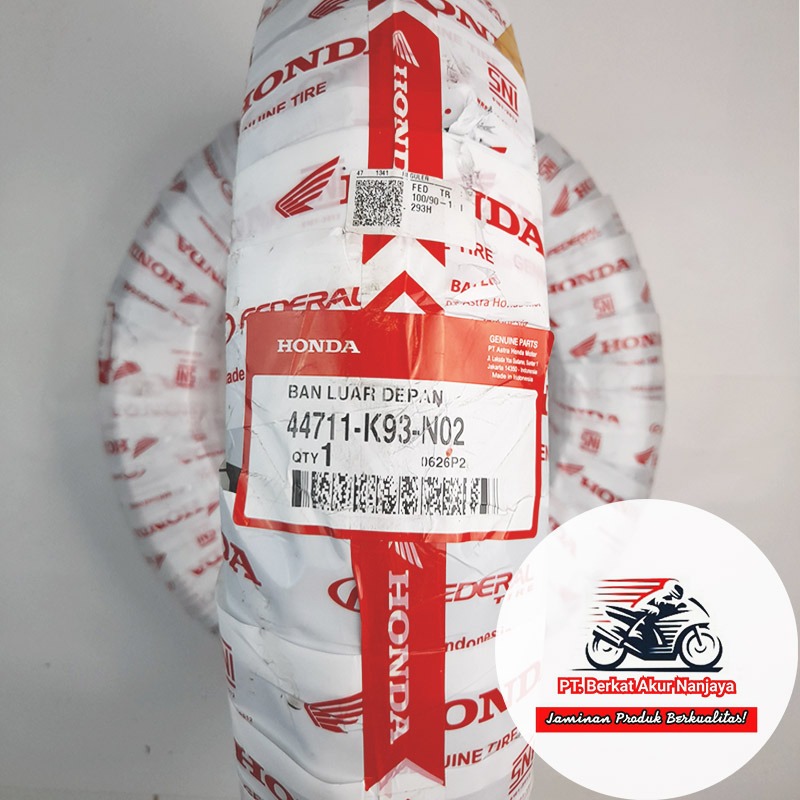 Ban AHM Federal K93 100/90-12 & 110/90-12 TUBELESS