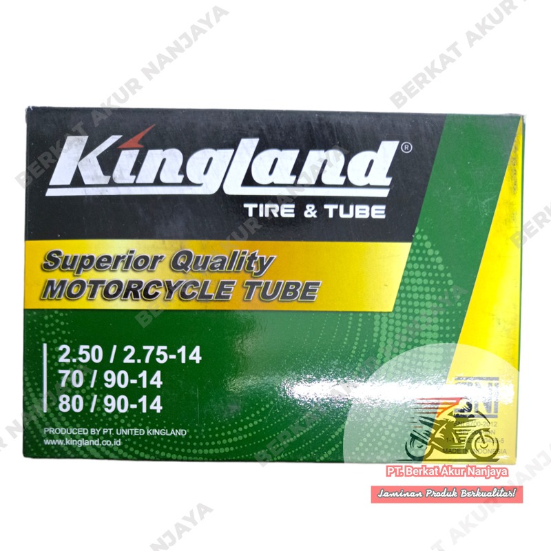 Ban dalam kingland 250/275/300/325-14 dan 200/215/225/250/275-17 untuk motor matic dan bebek