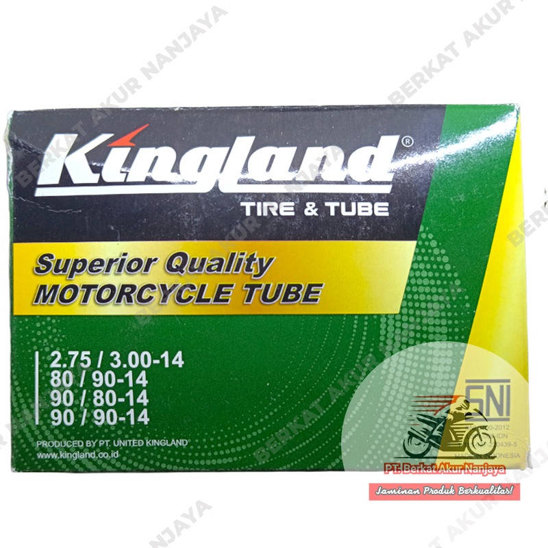 Ban dalam kingland 250/275/300/325-14 dan 200/215/225/250/275-17 untuk motor matic dan bebek
