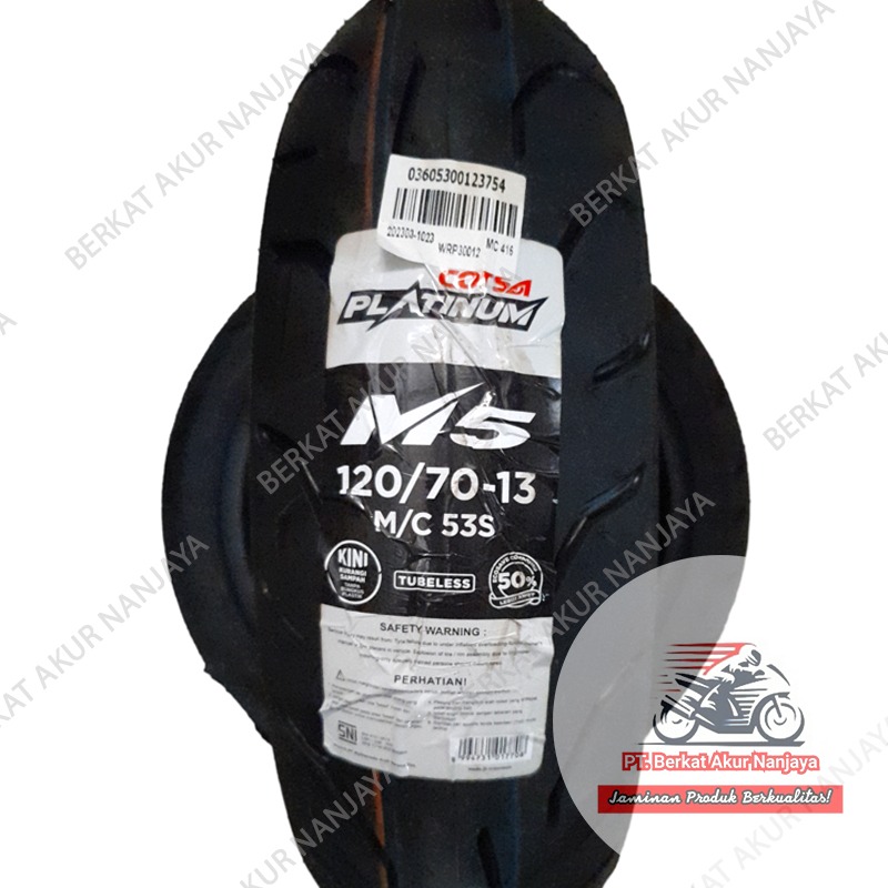Corsa Platinum M5 110/120/130/140/70 -13 Ban Tubeless