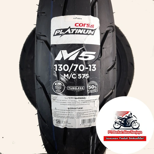 Image of Corsa Platinum M5 110/120/130/140/70 -13 Ban Tubeless BONUS Pentil