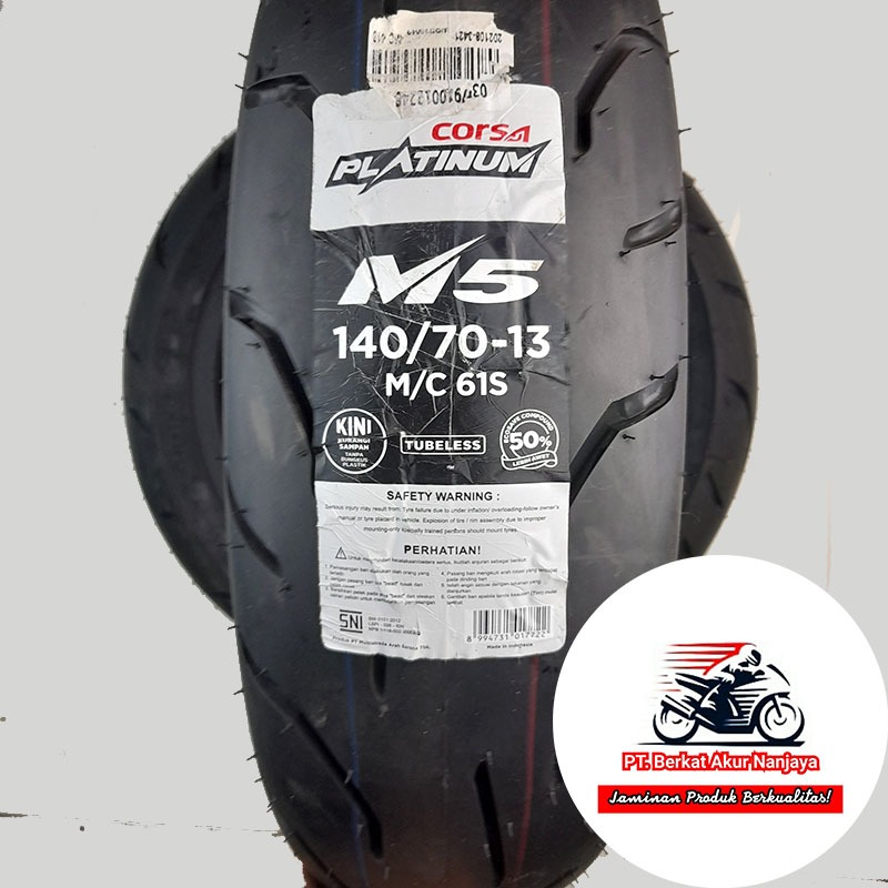 Corsa Platinum M5 110/120/130/140/70 -13 Ban Tubeless