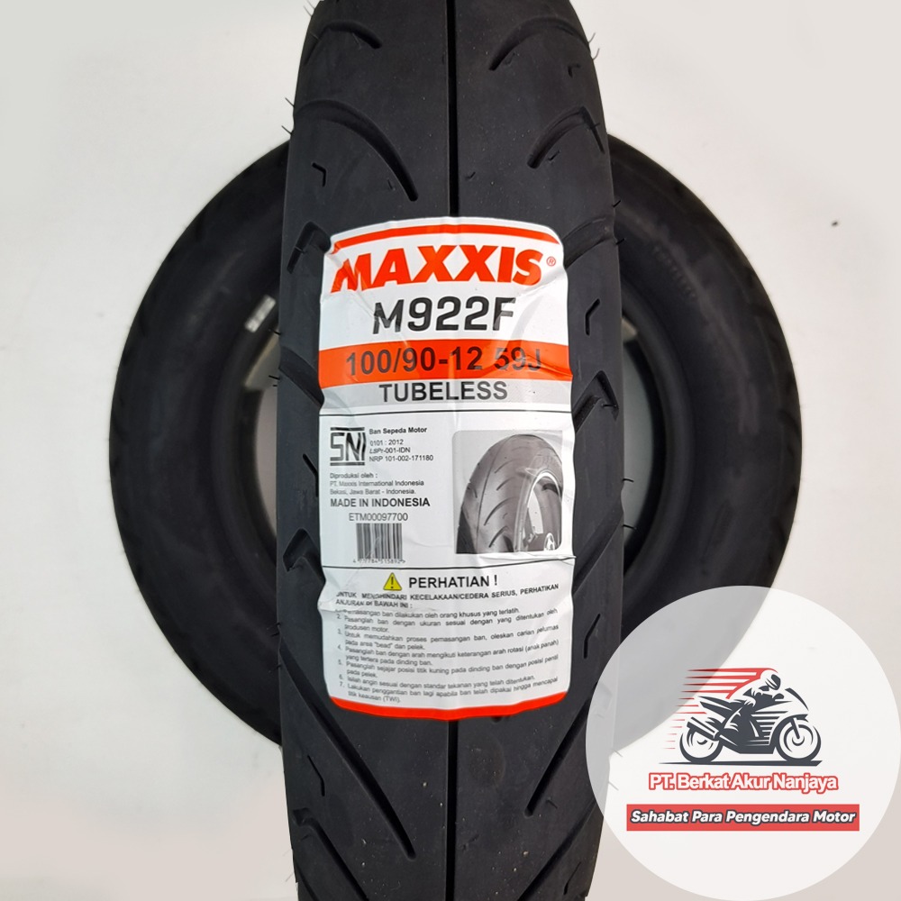 Ban Scoopy Maxxis M922F M922R 100/90-12 dan 110/90-12 tubeless