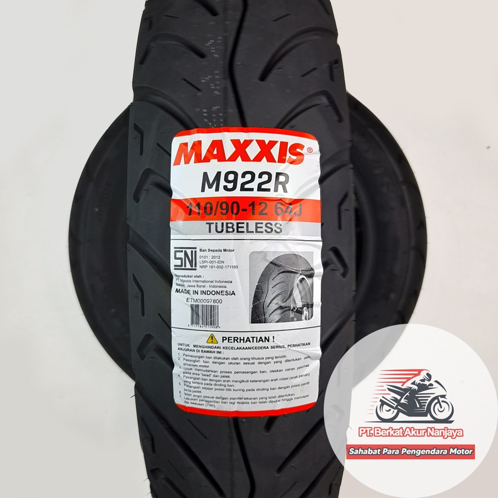 Ban Scoopy Maxxis M922F M922R 100/90-12 dan 110/90-12 tubeless