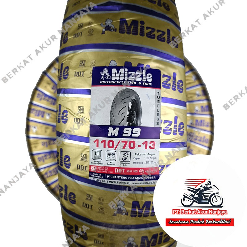 MIZZLE M99 TUBELESS 110/70-13 130/70-13