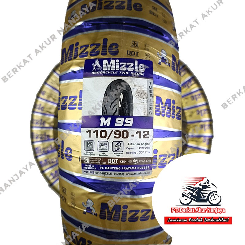MIZZLE M99 TUBELESS 100/90-12 110/90-12