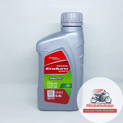 Oli Enduro matic 10W 30 0.8L untuk motor matic