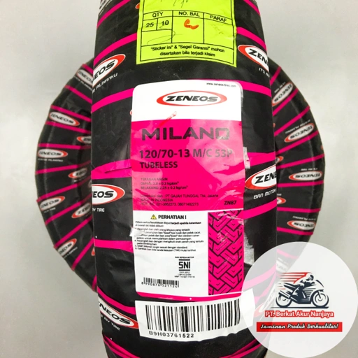 Image of Ban Zeneos Milano 110/70-13, 120/70-13, 130/70-13, 140/70-13 motor NMAX ADV PCX160