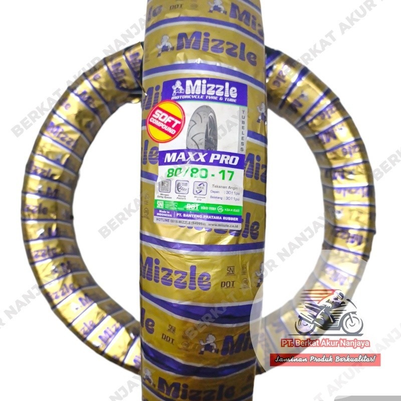 MIZZLE MAXX PRO TUBELESS 80/80-17 90/80-17 100/80-17