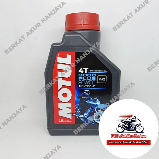 Oli MOTUL 3000 Plus 20W50 0.8L dan 1L FREE MERCHANDISE EKSLUSIF