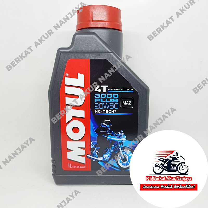 Oli MOTUL 3000 Plus 20W50 0.8L dan 1L FREE MERCHANDISE EKSLUSIF