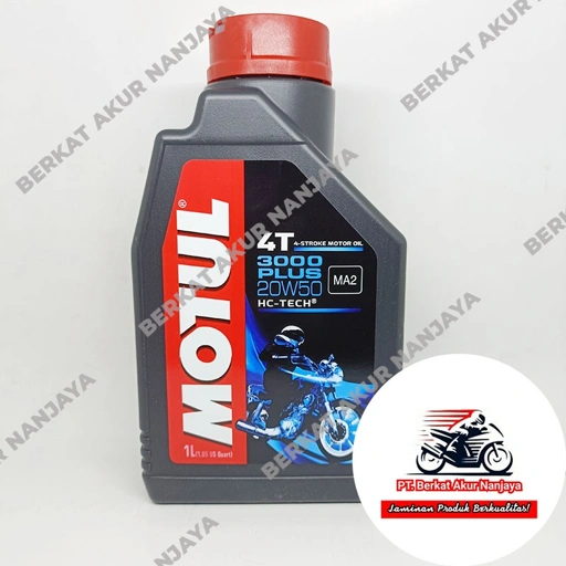 Oli MOTUL 3000 Plus 20W50 0.8L dan 1L FREE MERCHANDISE EKSLUSIF