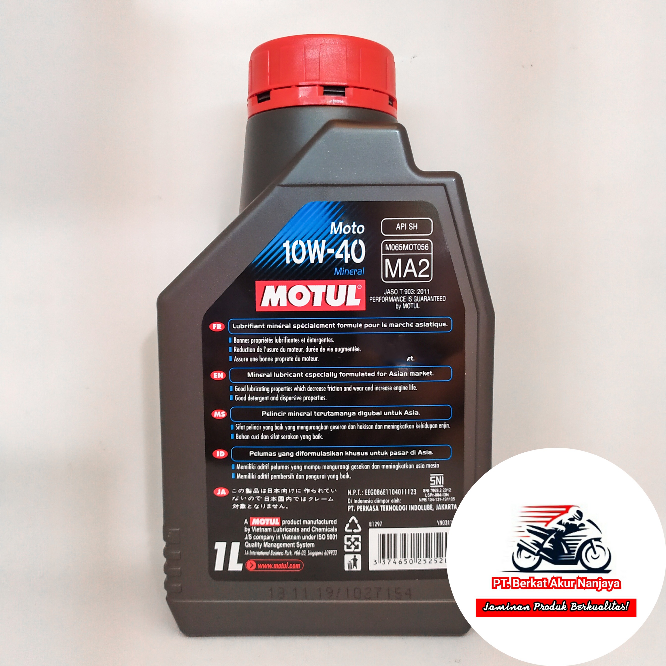 Oli MOTUL Moto 10W40 1L FREE MERCHANDISE EKSLUSIF