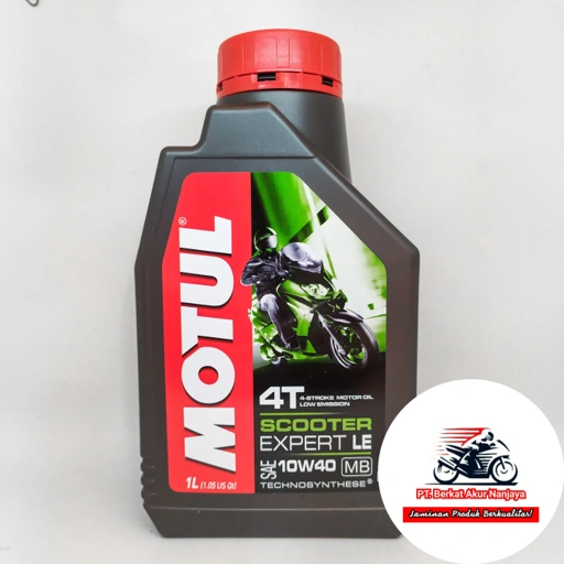 Oli MOTUL Scooter Expert LE 10W40 0.8L dan 1L FREE MERCHANDISE EKSLUSIF
