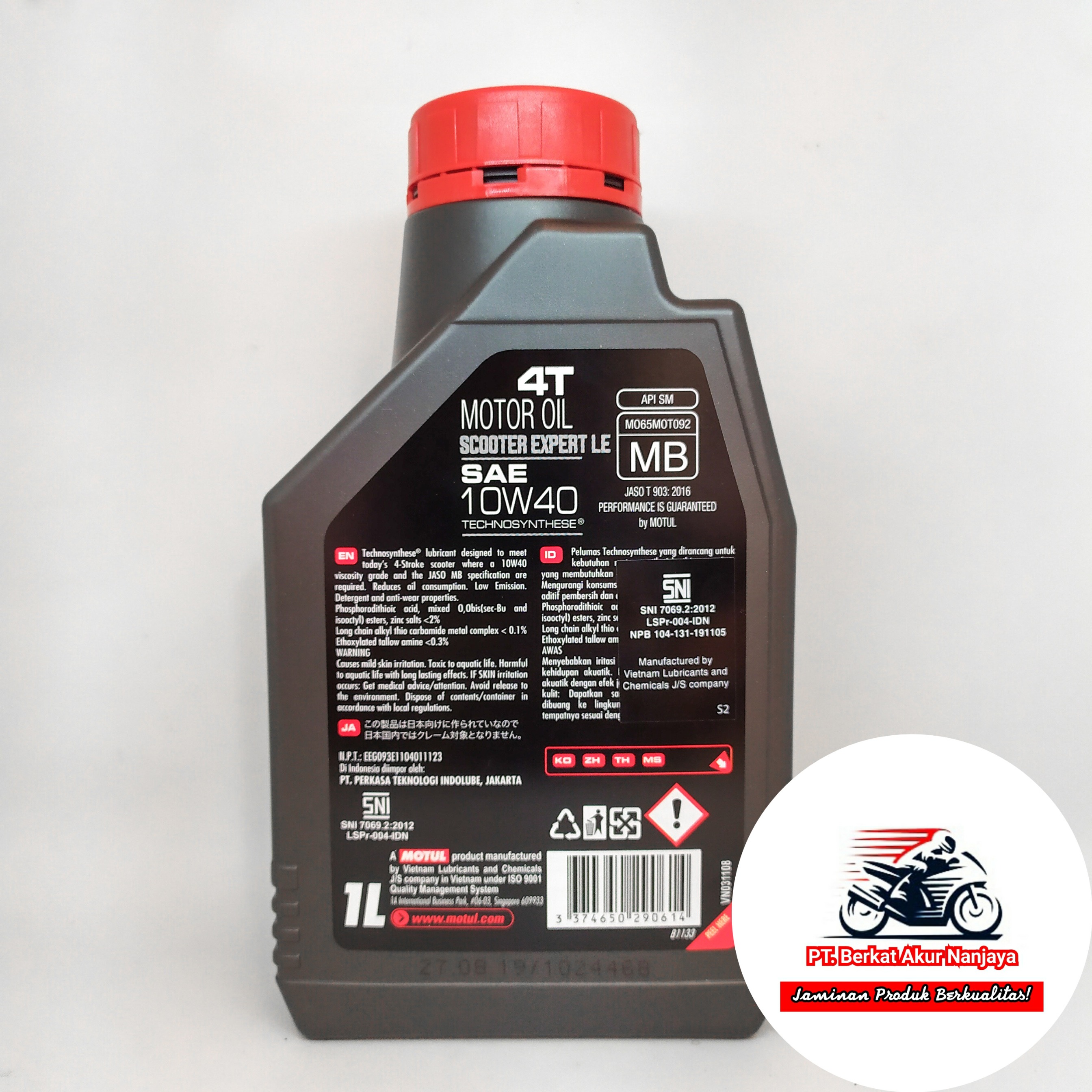Oli MOTUL Scooter Expert LE 10W40 0.8L dan 1L FREE MERCHANDISE EKSLUSIF