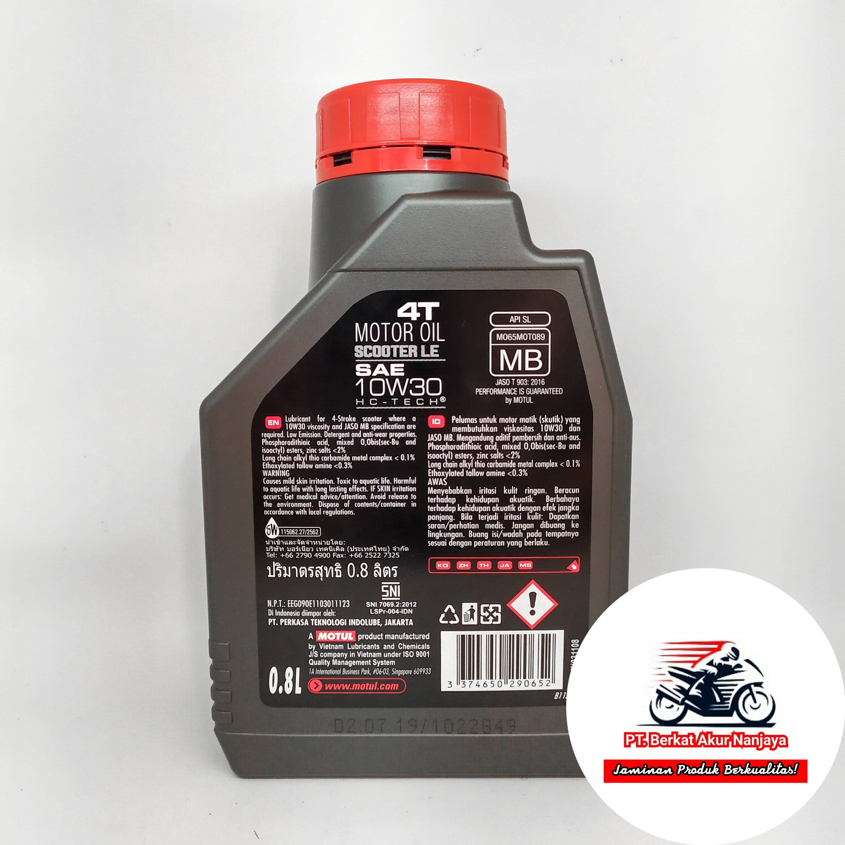 Oli MOTUL Scooter LE 10W30 0.8 L dan 1L FREE MERCHANDISE EKSLUSIF