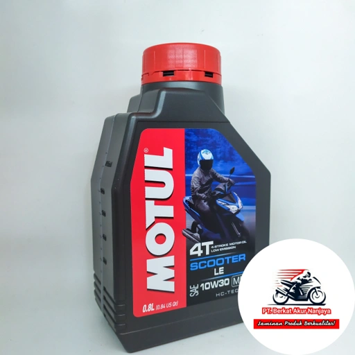 Oli MOTUL Scooter LE 10W30 0.8 L dan 1L FREE MERCHANDISE EKSLUSIF