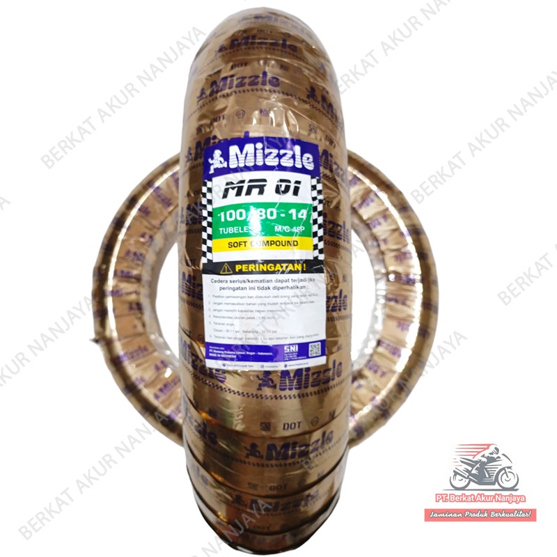 MIZZLE MR01 TUBELESS 90/80-14 100/80-14