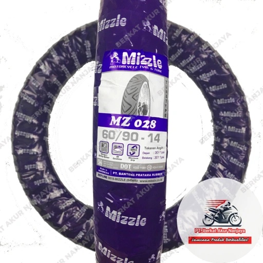 Image of MIZZLE MZ028 TUBETYPE 60/90-14 70/80-14 70/90-14 80/80-14 90/80-14 100/80-14