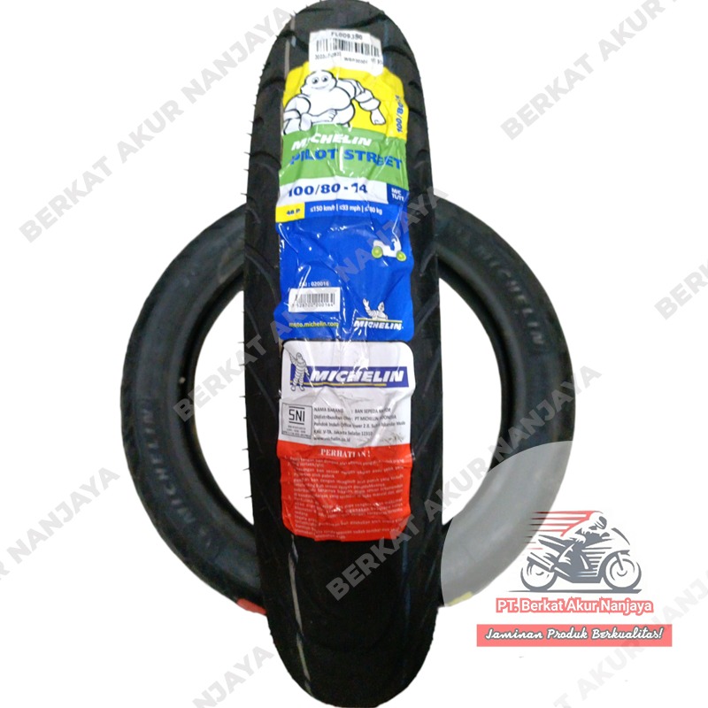 MICHELIN PILOT STREET TUBELESS 80/90-14 90/90-14 80/80-14 90/80-14 100/80-14 110/80-14
