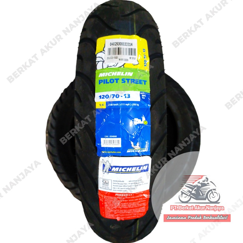MICHELIN PILOT STREET TUBELESS 120/70-13 140/70-13