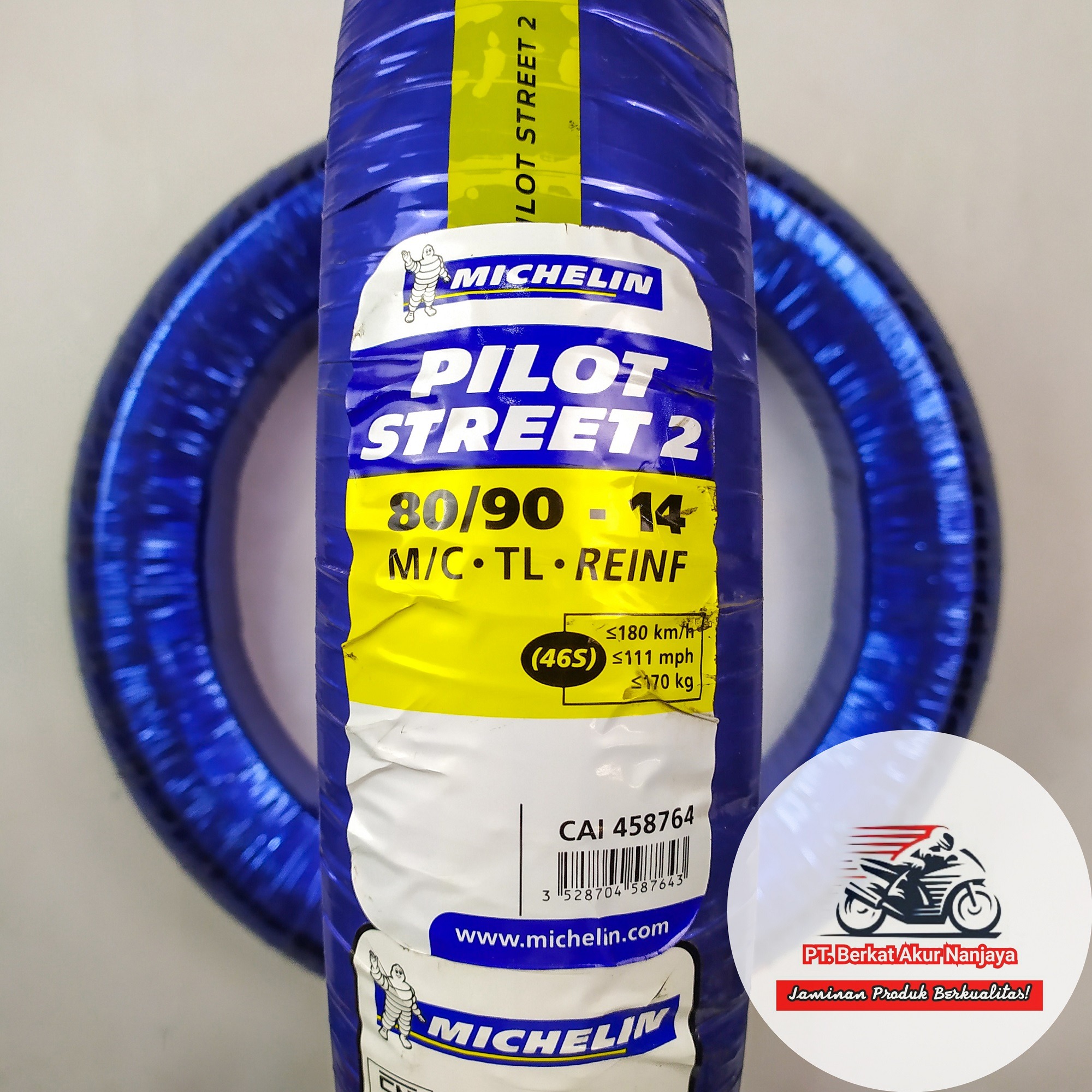 MICHELIN PILOT STREET 2 TUBELESS 80/90-14 90/90-14 90/80-14 100/80-14 110/80-14 120/70-14