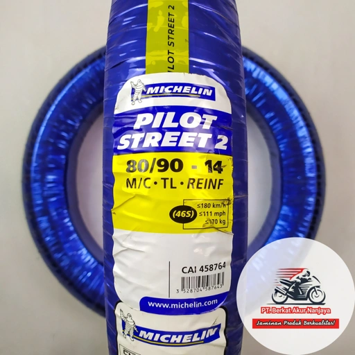 Image of MICHELIN PILOT STREET 2 TUBELESS 80/90-14 90/90-14 90/80-14 100/80-14 110/80-14 120/70-14