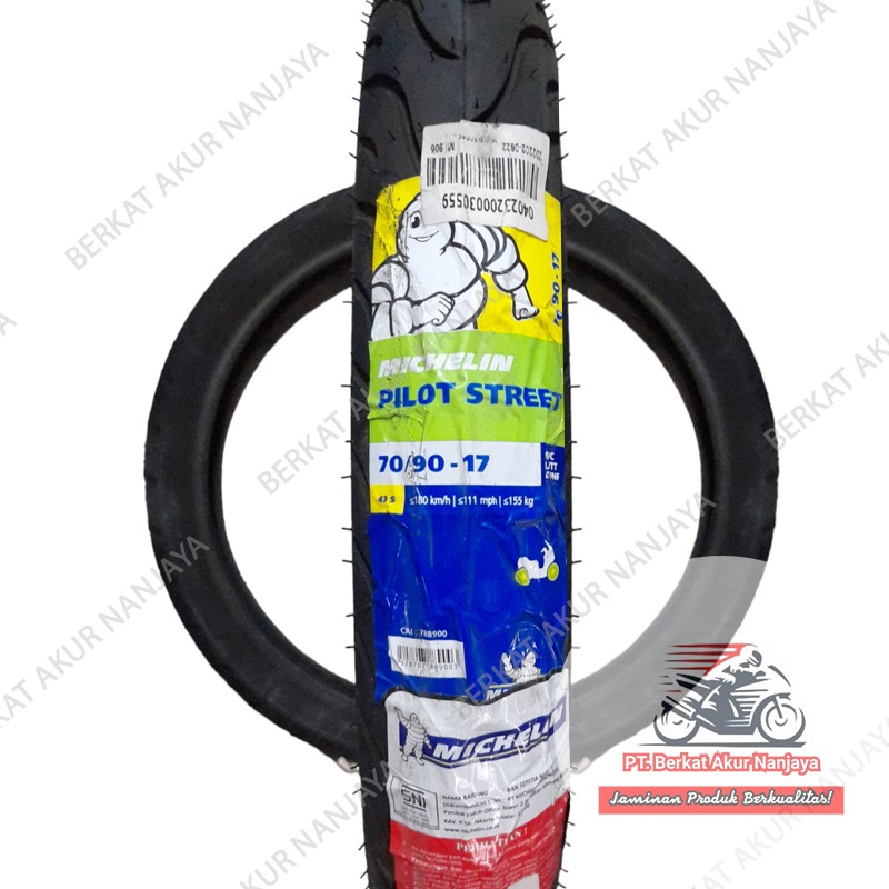 MICHELIN PILOT STREET TUBELESS 70/90-17 80/90-17 80/80-17 90/80-17