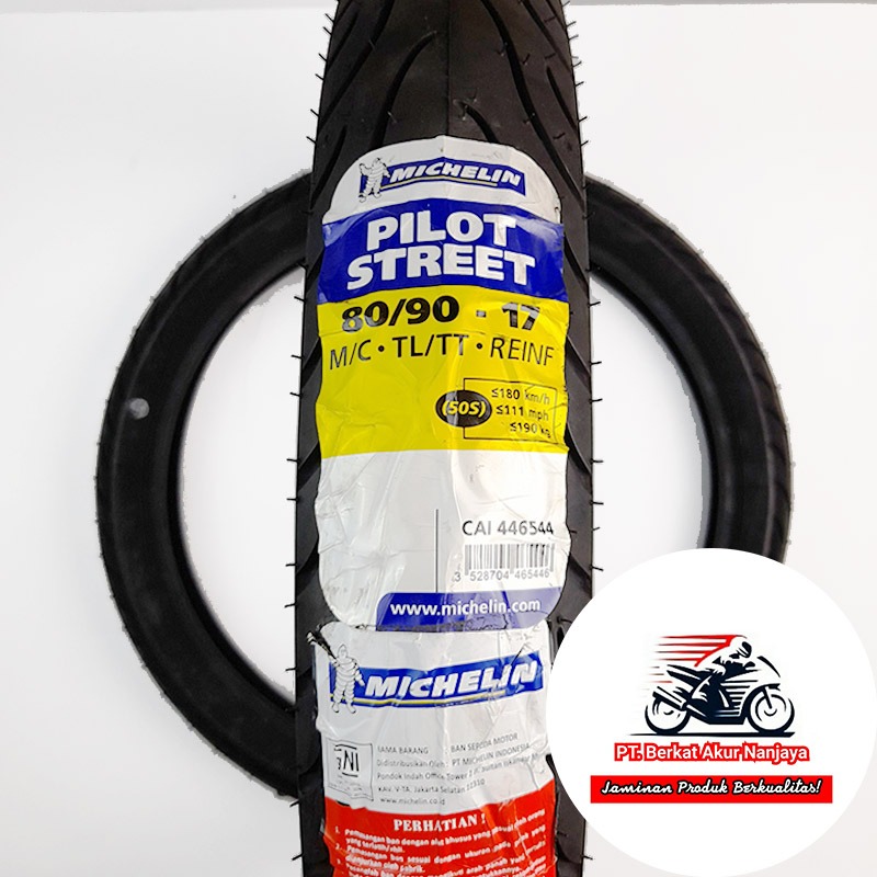 MICHELIN PILOT STREET TUBELESS 70/90-17 80/90-17 80/80-17 90/80-17