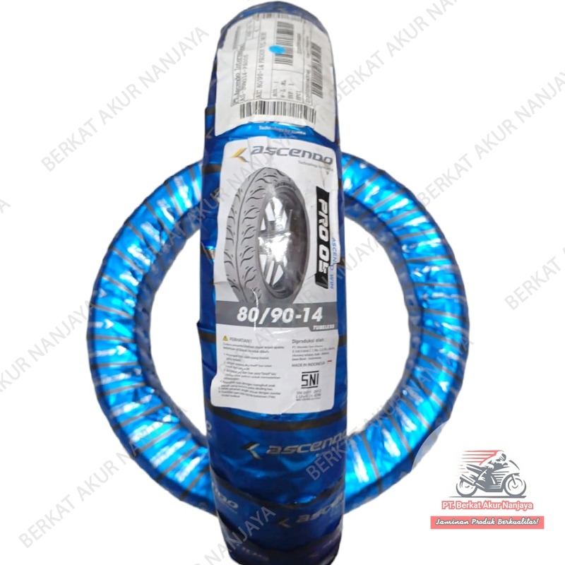 Ban Motor Matic Ascendo Pro 6 80 90 14 & 90 90 14 TL Untuk Beat Mio Nex Vario