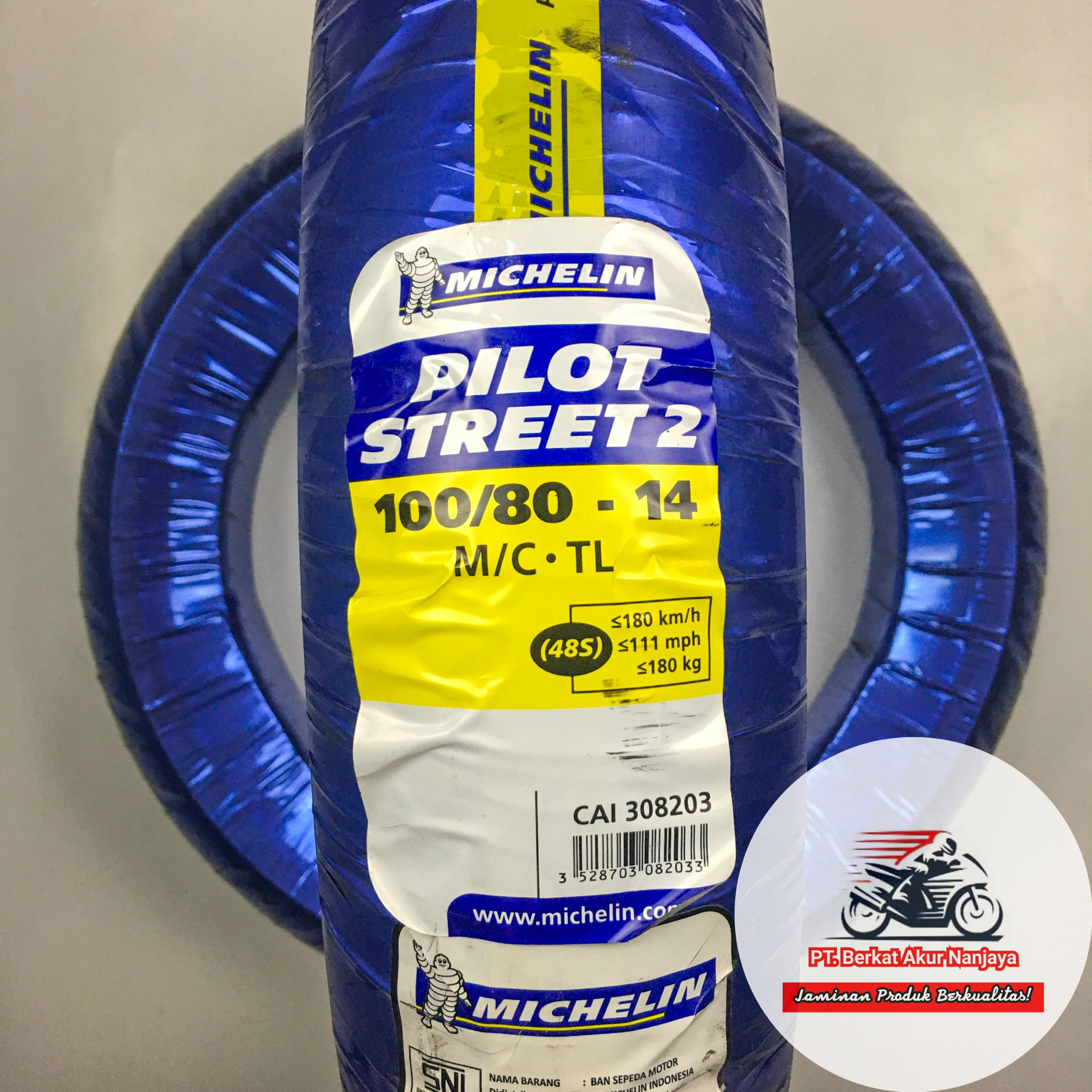 MICHELIN PILOT STREET 2 TUBELESS 80/90-14 90/90-14 90/80-14 100/80-14 110/80-14 120/70-14