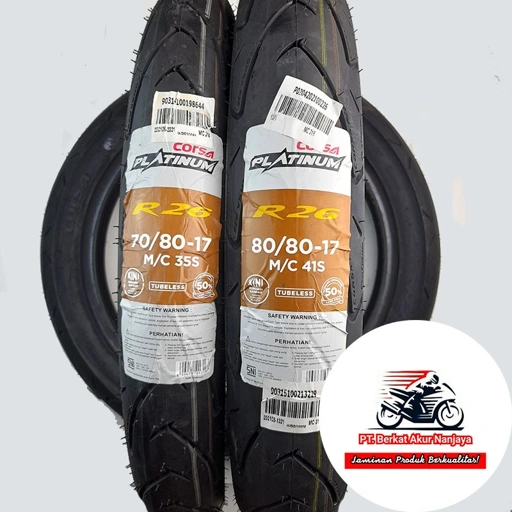 Image of Ban Corsa R26 70/80-17, 80/80-17, 90/80-17, 100/80-17 PLATINUM tubeless motor bebek sport