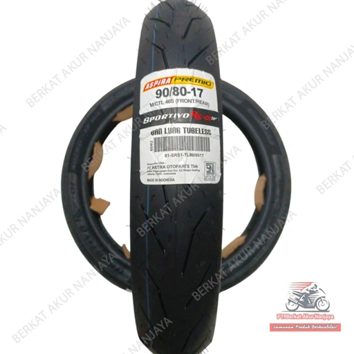 Image of  Ban Aspira Premio 90/80 100/80-17 Sportivo RS-01 Tubeless Soft Compound RS01