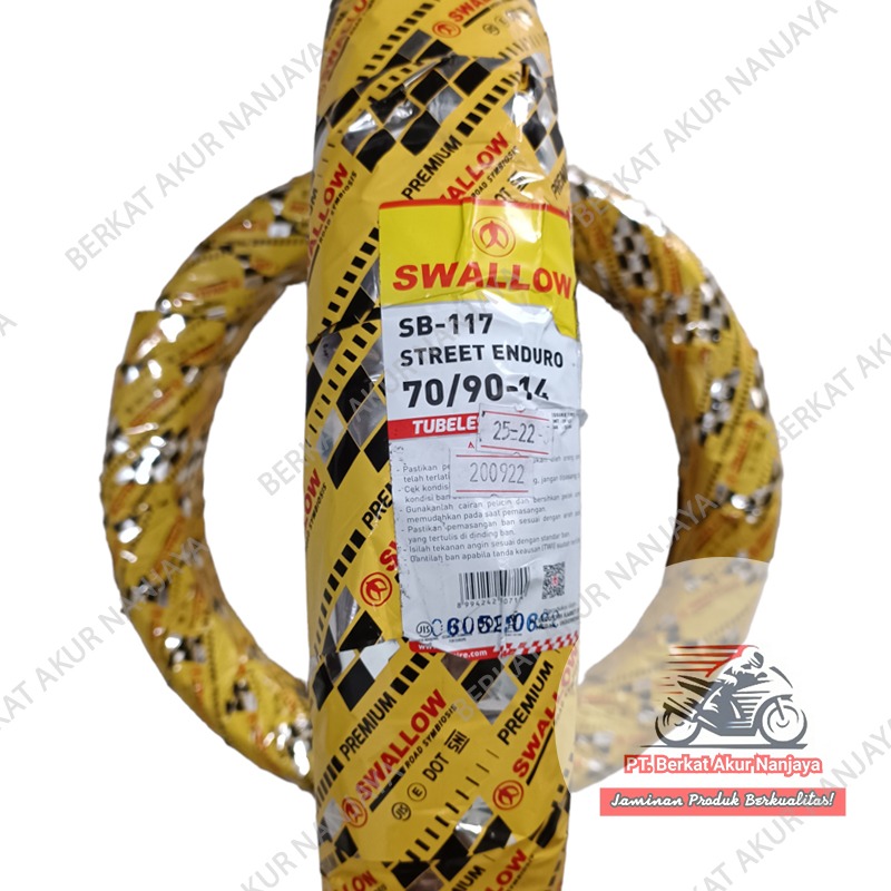 Ban Swallow Street Enduro SB117 70/90-14, 80/90-14, 90/90-14 TUBELESS
