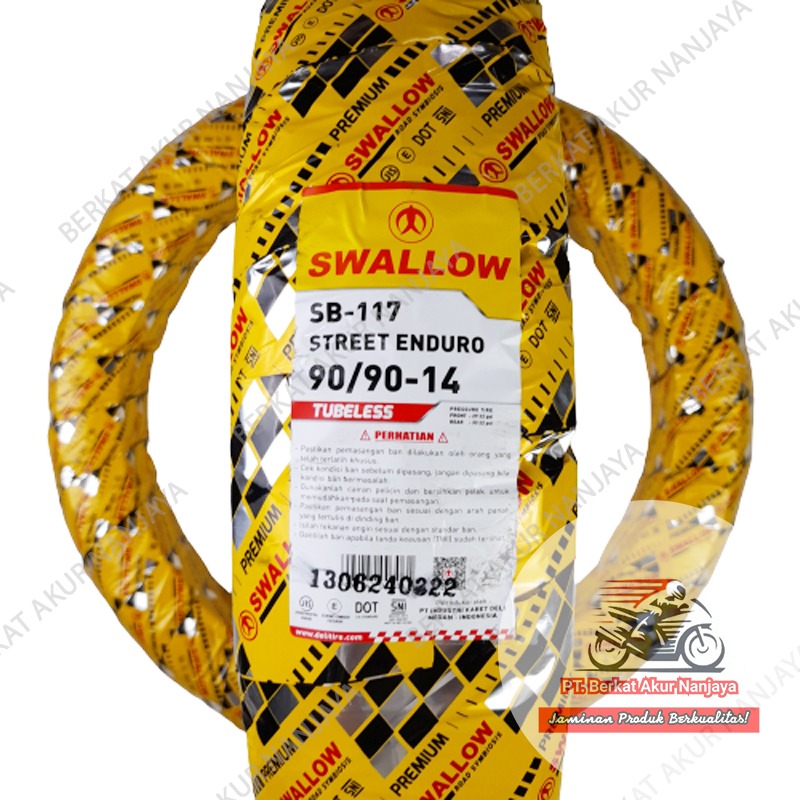 Ban Swallow Street Enduro SB117 70/90-14, 80/90-14, 90/90-14 TUBELESS