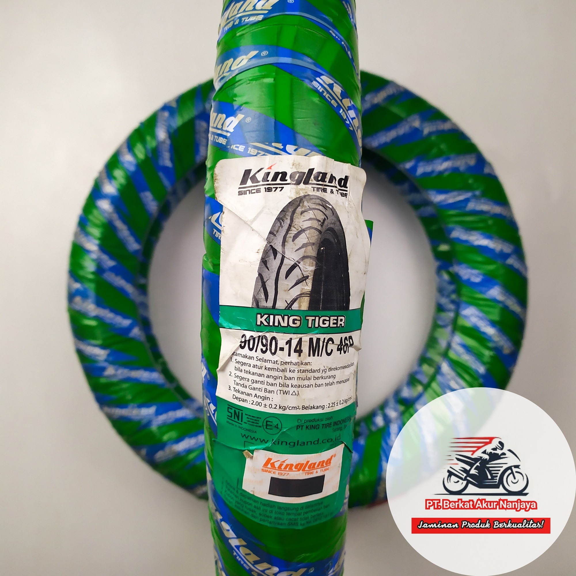 Ban Kingland King Tiger 80 90 & 90 90 14 tubetype untuk motor matic