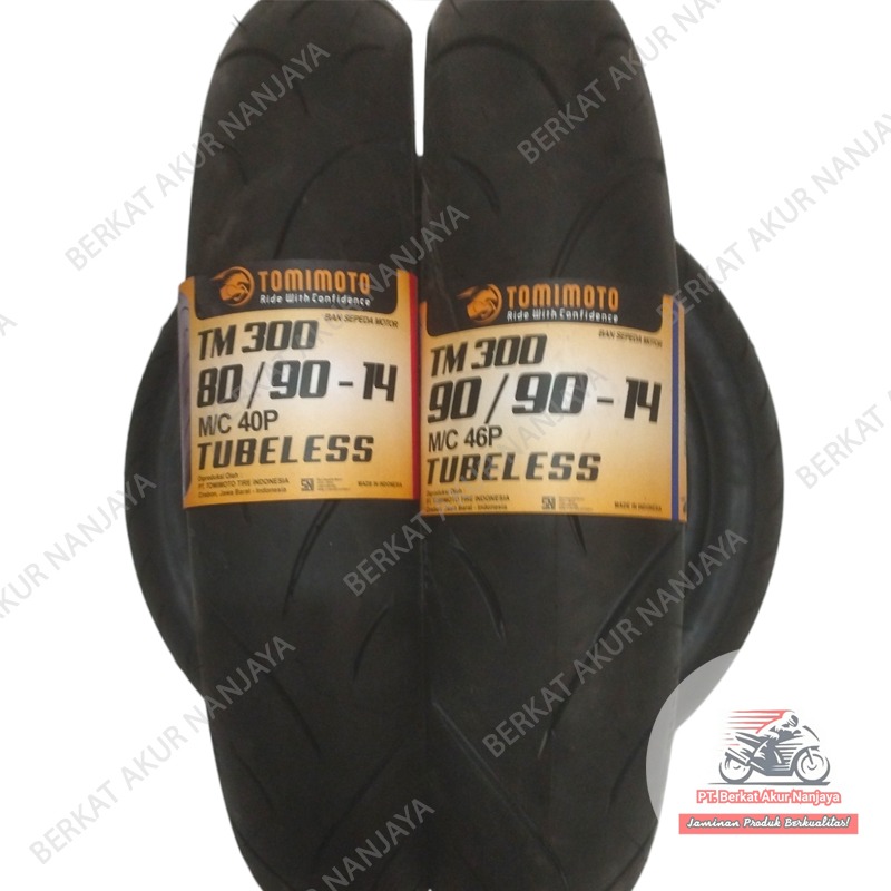 Ban Tomimoto TM300 80/90-14, 90/90-14, 90/80-14, 100/80-14 TUBELESS motor matic beat mio vario