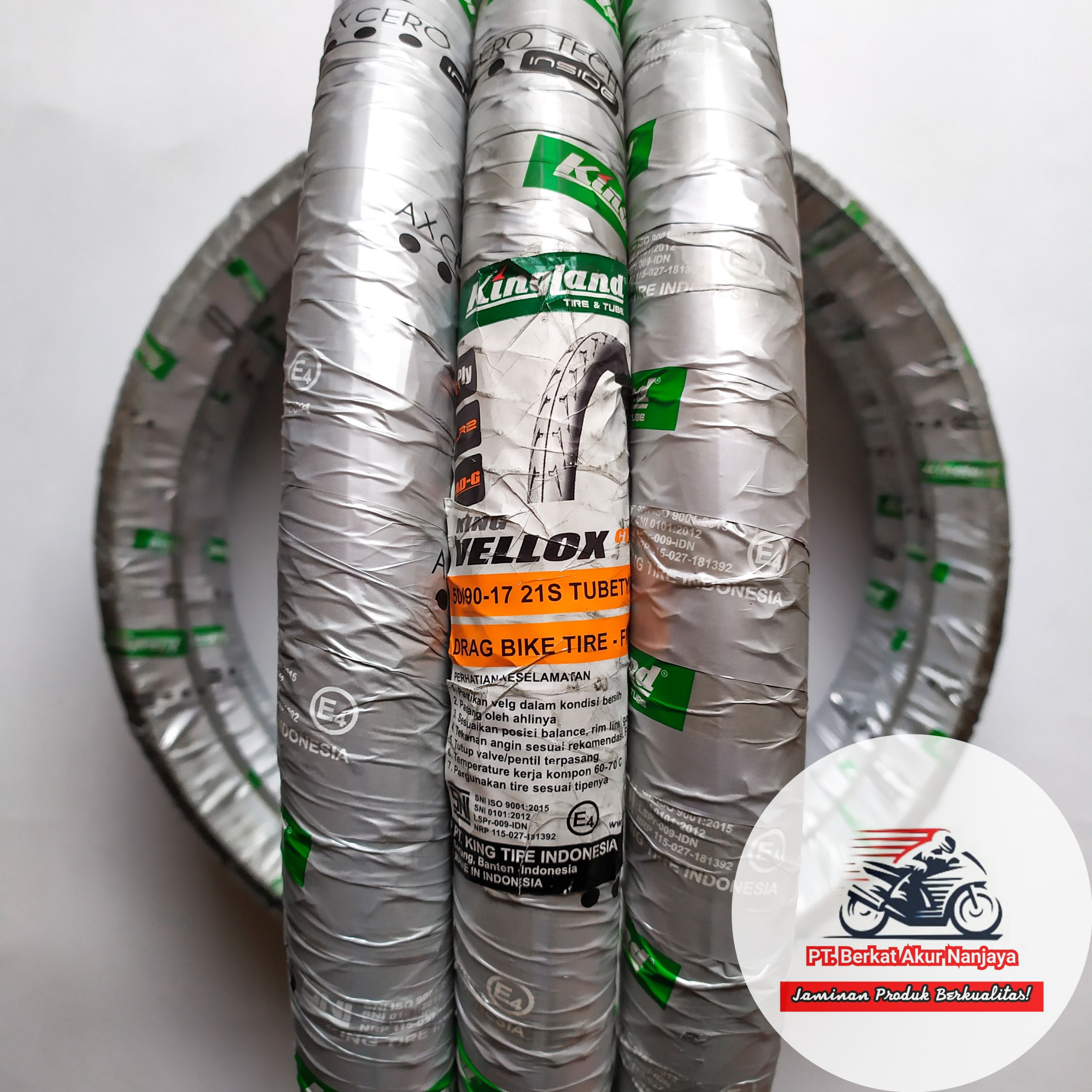 Ban Kingland Vellox CTX 50/90 dan 60/80 ring 17 ban drag cacing