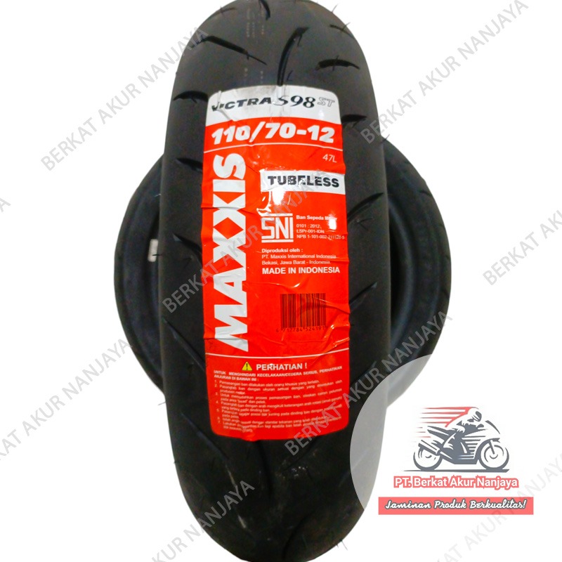 Ban Maxxis Victra 110/70-12, 120/70-12, 130/70-12 TUBELESS
