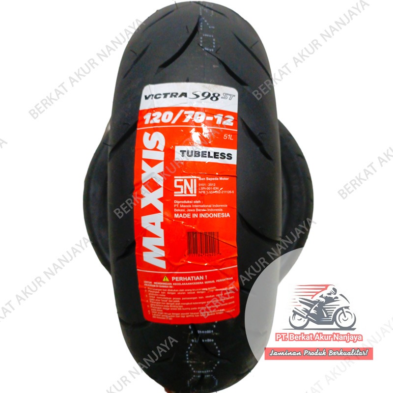 Ban Maxxis Victra 110/70-12, 120/70-12, 130/70-12 TUBELESS