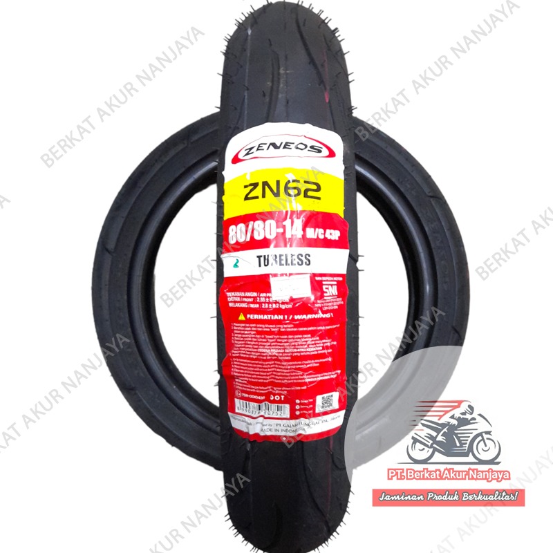 Ban Zeneos ZN62 80/80-14, 90/80-14, 100/80-14 110/70-14 120/70-14 140/70-14 150/60-14 TUBELESS
