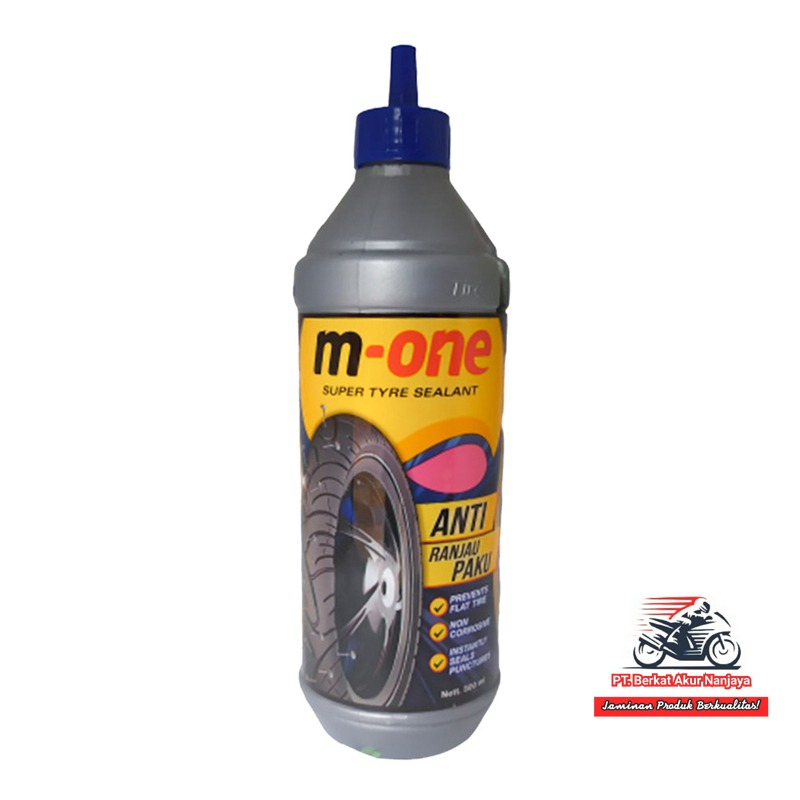 M-ONE Cairan Anti Ban Bocor - Anti Ranjau Paku 350 ml RACE Cairan anti bocor ban motor 350ml