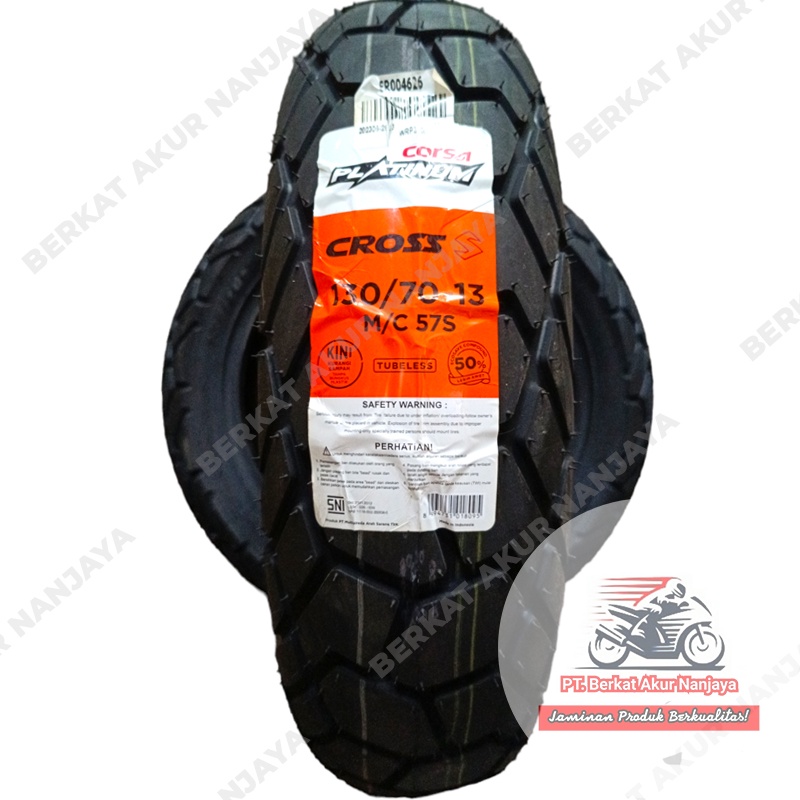 Corsa Platinum Cross S 110 80 14 130 70 13 Ban ADV sepasang Tubeless