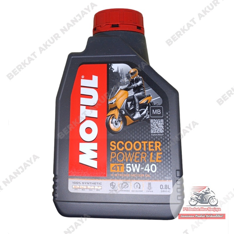 Oli MOTUL Scooter POWER LE 5W40 0.8L dan 1L FREE MERCHANDISE EKSLUSIF
