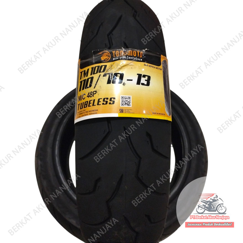 ( TM100 - RING 13 ) TOMIMOTO Ban NMAX TUBELESS (CEK VARIAN 110 / 130 70 ) donat ORIGINAL