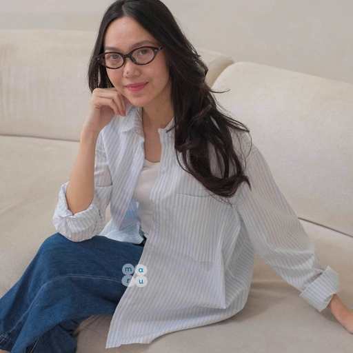 Image of MINJI Daily Cotton Shirt Aquila