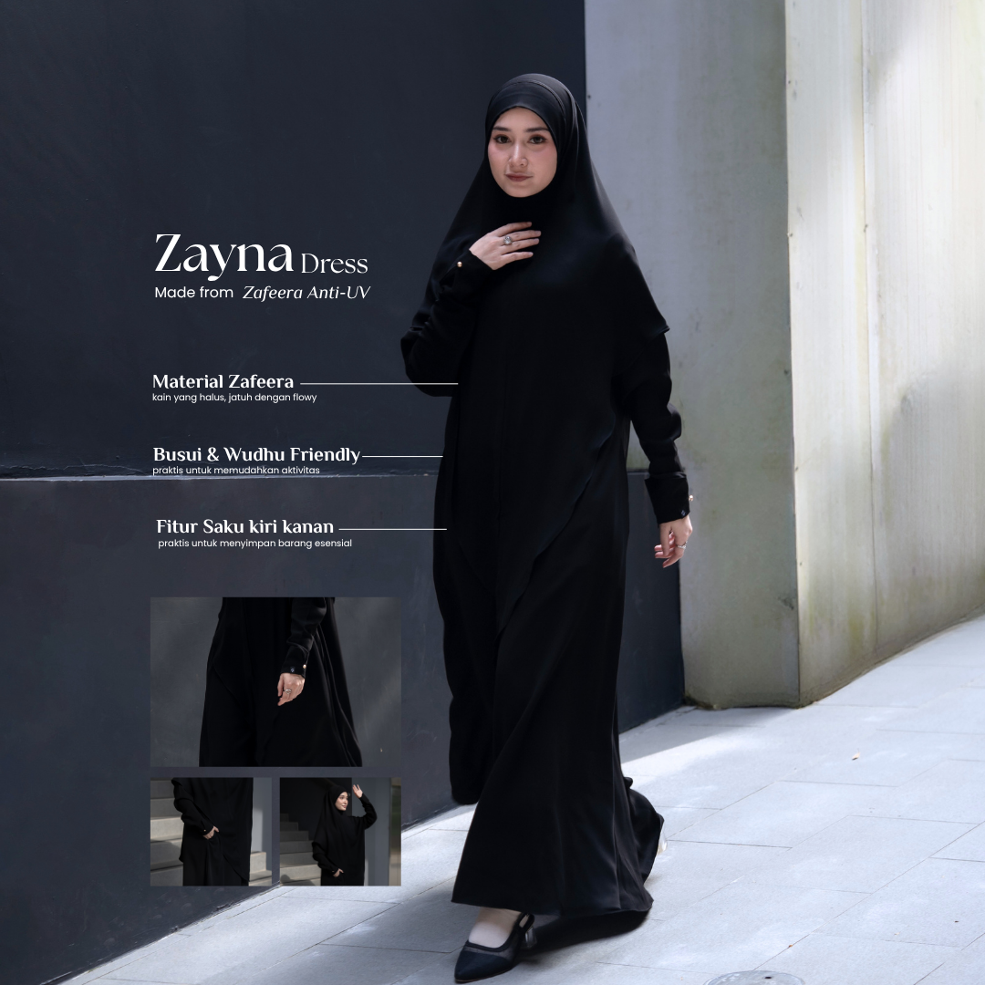 Zayna Dress Black - Anti UV