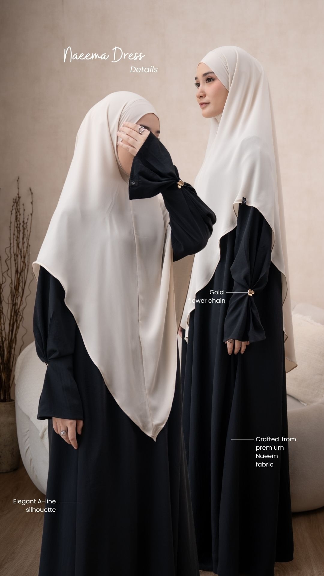 Naemaa Dress Only Black - Anti UV