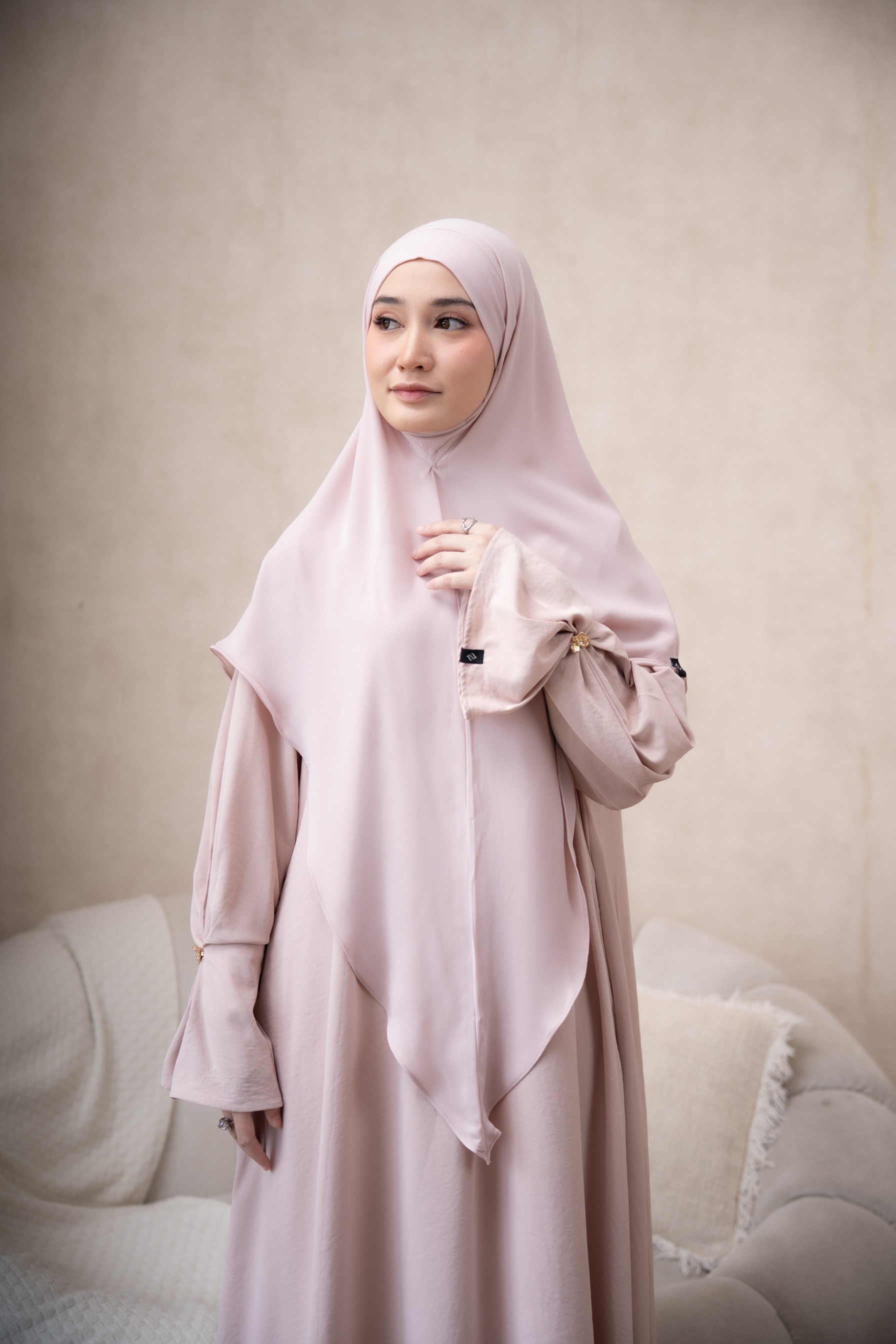 Naeema Dusty Pink Dress Only -  Anti UV