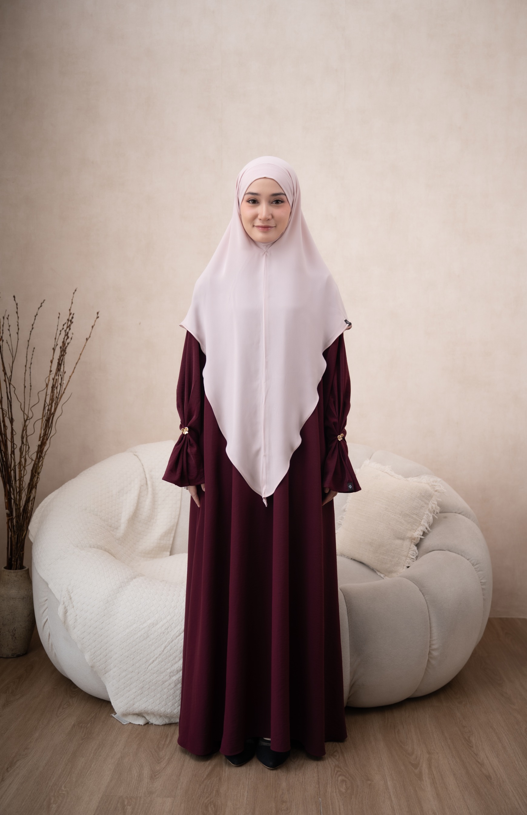 Naemaa Dress Only Wine Berry - Anti UV